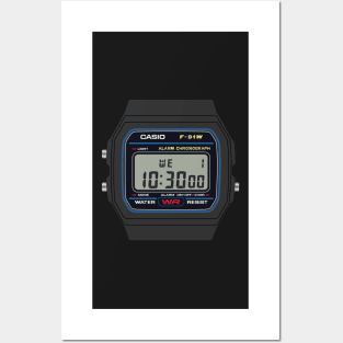 Casio F91 in color Posters and Art